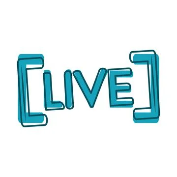 Live social network user interface blue design Illustrazione stock
