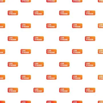 Live stream broadcasting pattern for video communication Stock Illustration
