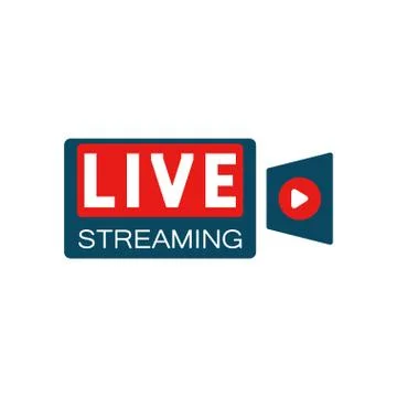 Live stream concept Illustrazione stock