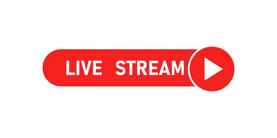 Live stream icon for broadcasting or online stream Stock Illustration