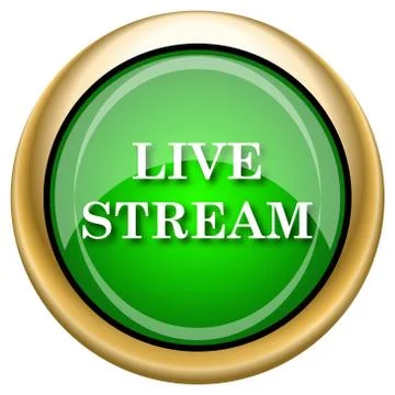 Live stream icon Illustrazione stock