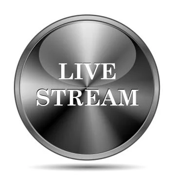 Live stream icon Illustrazione stock