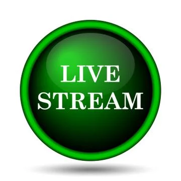 Live stream icon Illustrazione stock