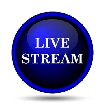 Live stream icon Illustrazione stock