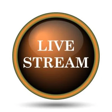 Live stream icon Illustrazione stock