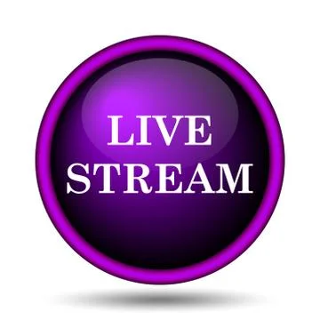 Live stream icon Illustrazione stock