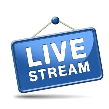Live stream Illustrazione stock