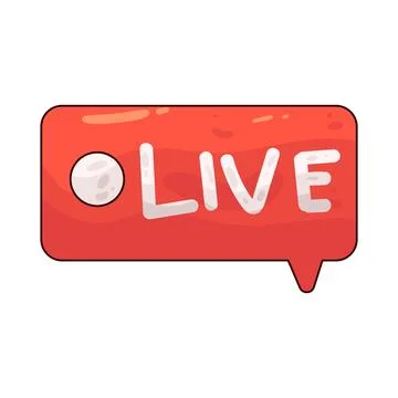 Live Stream illustration Illustrazione stock