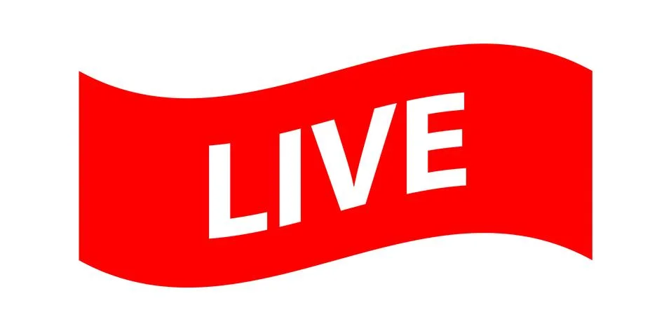 Live stream isolated logo Stock Illustration