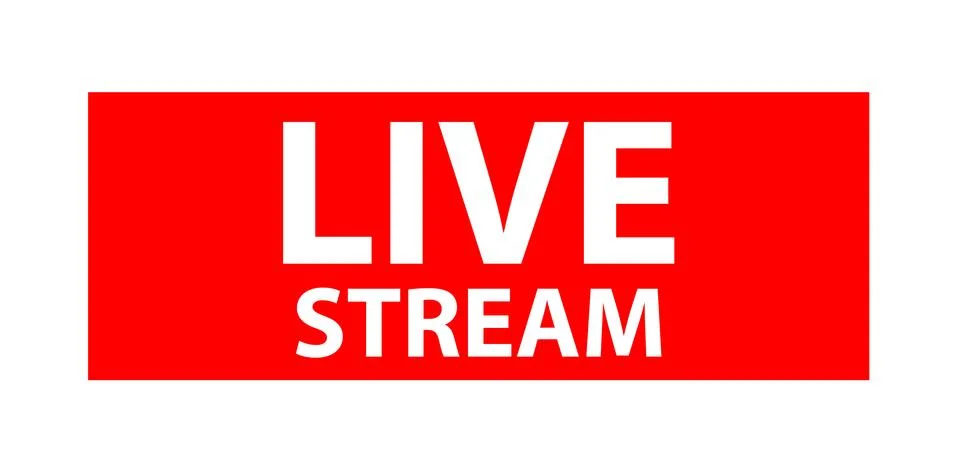 Live stream isolated logo Stock Illustration
