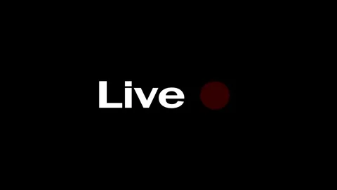 Live stream logo. Live webinar button flat design. Flat design REC frame an.. Stock Footage 295406065