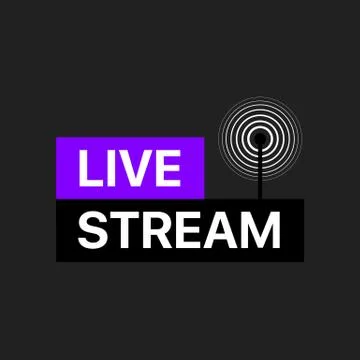Live Stream Lower Third Vector Illustration Stock Illustration