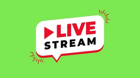 Live Stream Notification, Broadcast Badge Animation, Social Media Video, 스톡 동영상 336153253