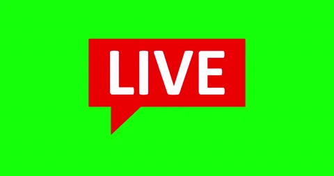 Live Stream sign.  Alpha channel Stock Footage 132505491