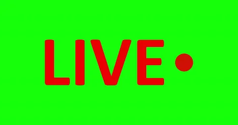 Live Stream sign.  Alpha channel Stock Footage 132505513
