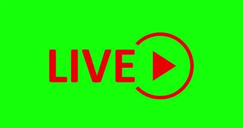 Live Stream sign.  Alpha channel Stock Footage 132505556