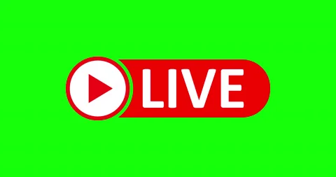 Live Stream sign.  Alpha channel Stock Footage 132505611