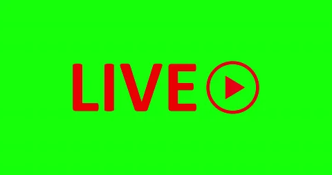 Live Stream sign.  Alpha channel Stock Footage 132505612