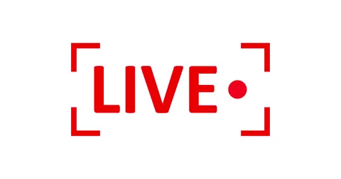 Live Stream sign.  Alpha channel Stock Footage 132505653