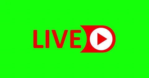 Live Stream sign.  Alpha channel Stock Footage 132505794