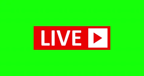 Live Stream sign.  Alpha channel Stock Footage 132506004