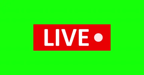 Live Stream sign.  Alpha channel Stock Footage 132506005