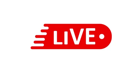 Live Stream sign.  Alpha channel Stock Footage 132506090