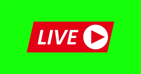 Live Stream sign.  Alpha channel Stock Footage 132506125