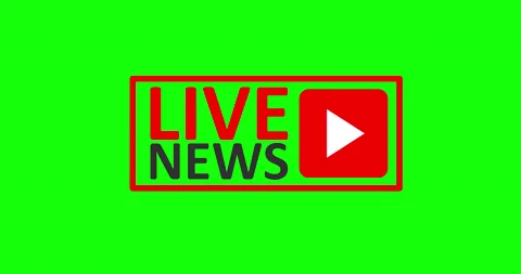 Live Stream sign.  Alpha channel Stock Footage 132506158