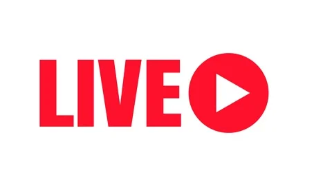Live Stream sign. Red symbol, button of live streaming, broadcasting, online str Stock Footage 147670099
