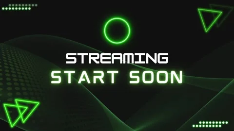 Live stream starting soon animated intro livestream twitch livestreaming Vídeo Stock 304101509