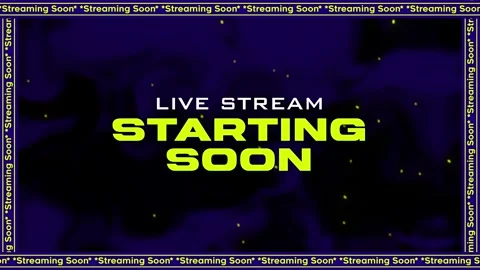 Live Stream Starting Soon Motion Graphic Overlay Stockbeeldmateriaal 337363325