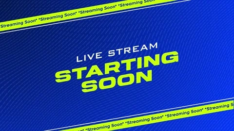 Live Stream Starting Soon Motion Graphic Stock Footage 338025470