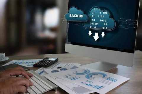 LIVE STREAMING Backup Download Computing Digital Data transferring , STREAM.. Stock-Fotos