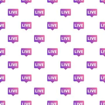 Live streaming broadcast network pattern background イラスト素材