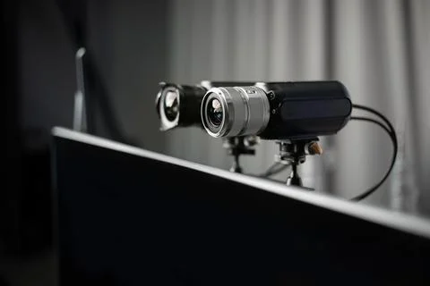 Live streaming camera system Stock Photos