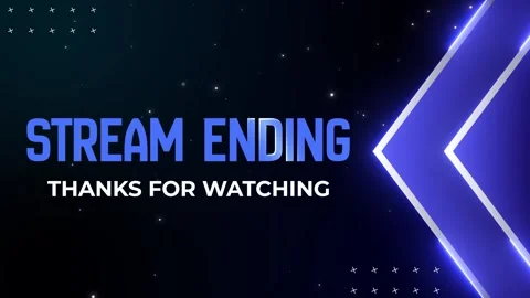 Live Streaming Ending Soon Screen with Neon Glow Modern Futuristic Background Stock Footage 314754554