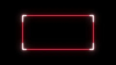 Live streaming glowing neon frame animation isolated on black background 스톡 동영상 328986227