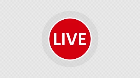 Live streaming icon animation. Stock Footage 166363505