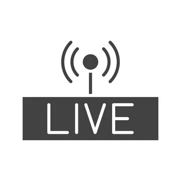 Live Streaming Icon Image. Stock Illustration