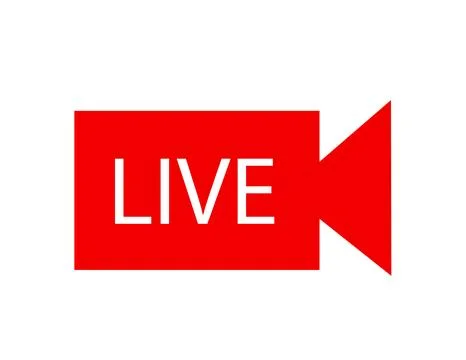 Live streaming icon vector illustration Stock Illustration