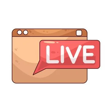 Live Streaming illustration Illustrazione stock