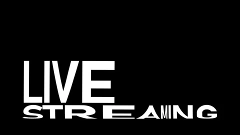 Live Streaming Kinetic Warp Text Animation Stock Footage 314998940