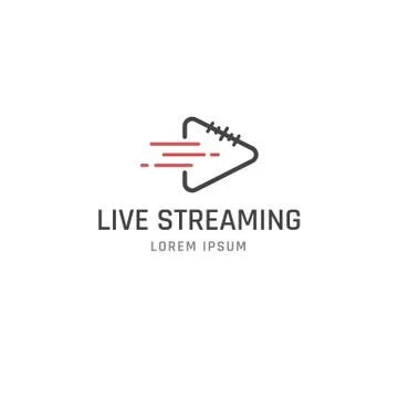 Live Streaming sign Stock Illustration