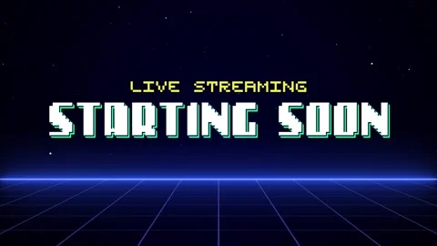 Live Streaming Starting Soon Pixel Style... | Stock Video | Pond5