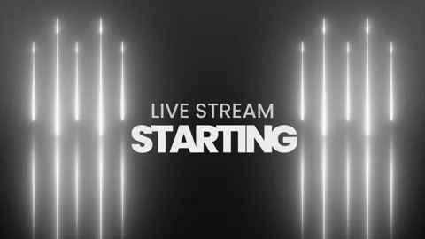 Live streaming starting text animation Stock Footage 304245714