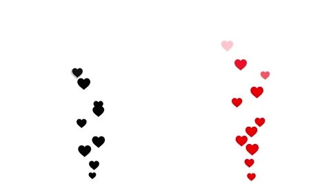 Live streaming style Heart particles animation. 库存影片 316744115