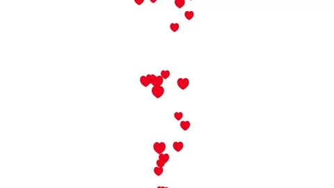 Live streaming style Heart particles animation. Video stock 316744147