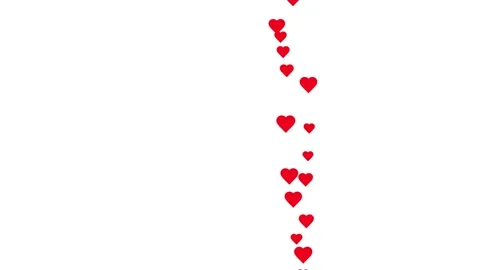 Live streaming style Heart particles animation. Video stock 316744232
