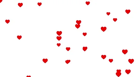 Live streaming style Heart particles animation. Video stock 316744707